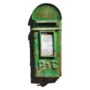 Old An (Irish) Post letterbox — symbolising the importance of open communication channels over time.